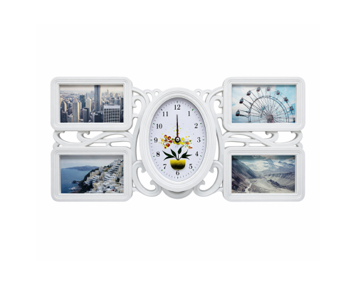 Фотоколлаж белый, c часами, 4 фото (16)