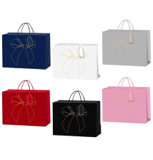 Пакет подарочный "Бант" L, 31*14*43 cm (12/360)