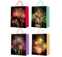Пакет подарочный "Firework" M, 26*32*10 cm (12/480)