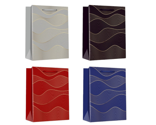 Punga p/u cadou "Wave" M, 26*32*10 cm (12/480) Punga p/u cadou "Wave" M, 26*32*10 cm (12/480)