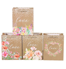 Punga p/u cadou "LOVE" M, 26*32*10 cm (12/480)