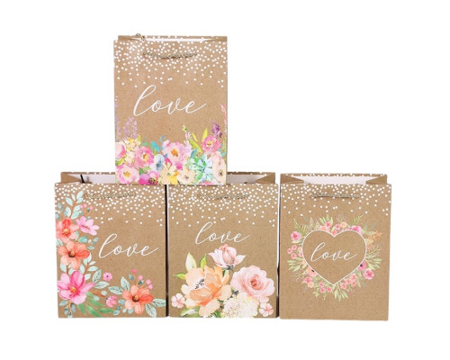 Punga p/u cadou "LOVE" M, 26*32*10 cm (12/480)