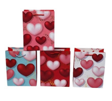 Пакет подарочный "Heart" M, 26*32*10 cm (12/480)
