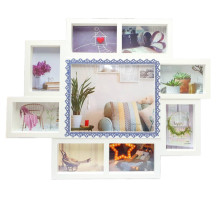 Foto colaj alb, 9 foto + Banda decorativa (16)