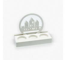 Гипсовая фигурка подсвечник "Home" 2 детали, h12.5 CM*