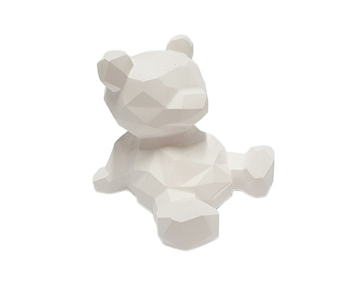 Figurina din gips "Ursulet geometric mare" h7 CM* Figurina din gips "Ursulet geometric mare" h7 CM*