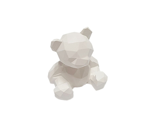 Figurina din gips "Ursulet geometric mic" h5.5 CM* Figurina din gips "Ursulet geometric mic" h5.5 CM*