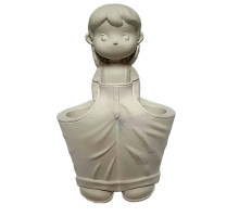 Figurina din gips suport "Fetita cu buzunare mari" h 12,5 CM*