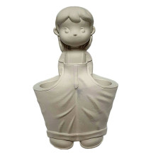 Гипсовая фигурка подставка "Девочка с карманами " h 12,5 CM*