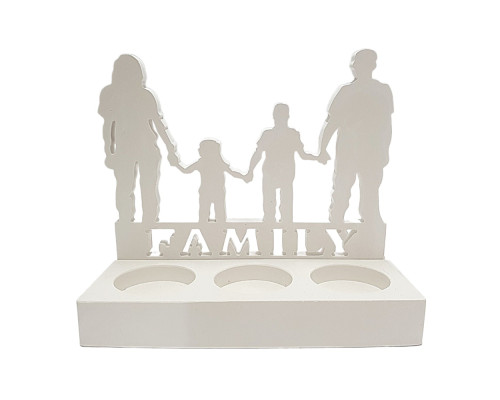 Гипсовая фигурка подсвечник "Family" 2 детали, h14 CM*