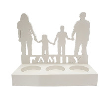 Гипсовая фигурка подсвечник "Family" 2 детали, h14 CM*
