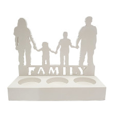 Гипсовая фигурка подсвечник "Family" 2 детали, h14 CM*