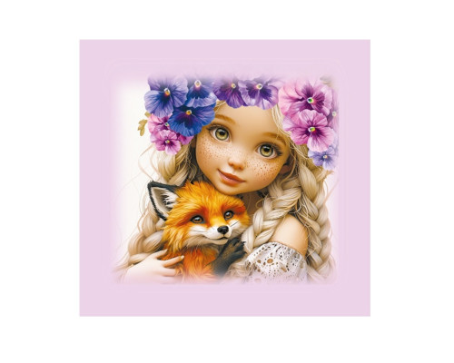 Блокнот 100х100мм 48л. чистый лист, интегральная обложка, 24321 (20)