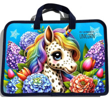 Mapa pe fermoar, A4+, cu manere lungi, 500mk, сu desen, Р0264 (5/100)