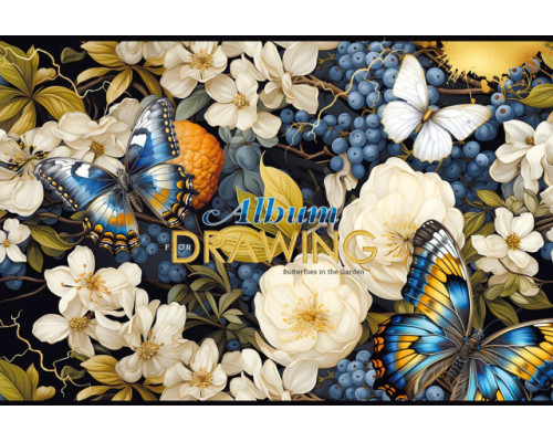 Album pentru desen, A4, 40 foi, pe capse, 100g, perforare, diz.24159