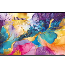 Album pentru desen, A4, 40 foi, pe capse, 100g, perforare, diz.24160