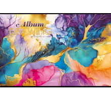 Альбом для рисования, A4, 40 л., на скобе, 100г, перфорация, диз.24160