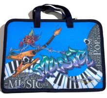 Папка на молнии, А4+, с ручками, 500мкм, цветная печать Р0226 (5/100)