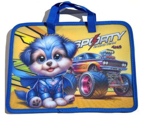 Mapa pe fermoar, A4+, cu manere, 500mk, сu desen, Р0228(5/100)