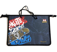 Папка на молнии, А4+, с ручками, 500мкм, цветная печать Р0232 (5/100)