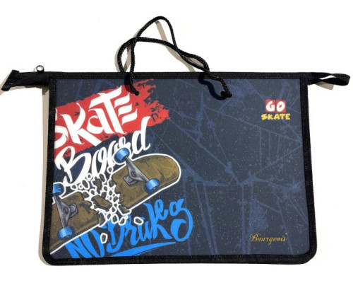 Mapa pe fermoar, A4+, cu manere, 500mk, сu desen, Р0232 (5/100)