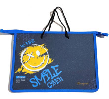 Папка на молнии, А4+, с ручками, 500мкм, цветная печать Р0233 (5/100)