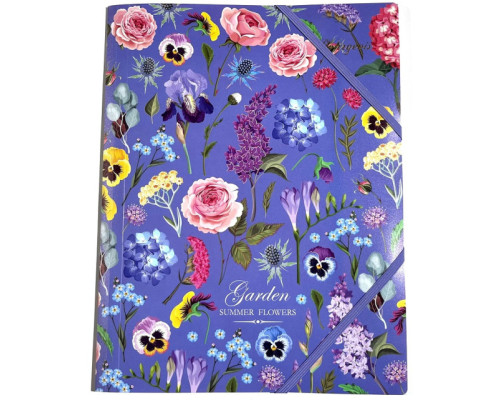 Папка на резинке, пластик. А4+ 400мкм, цветная печать, Р0216 (10/100)