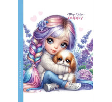 Блокнот А5(143х200) 48л. чистый лист, интегральная обложка, 24325 (10)