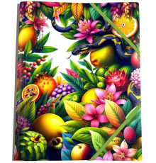 Папка на резинке, пластик. А4+ 400мкм, цветная печать, Р0220 (10/100)