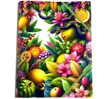 Папка на резинке, пластик. А4+ 400мкм, цветная печать, Р0220 (10/100)