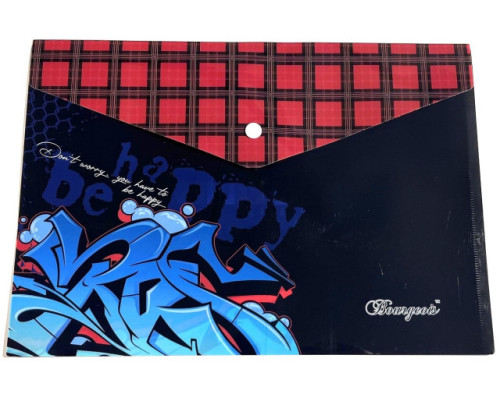 Mapa plic cu buton, A4+, 160 microni, imprimare color, Р0207 (10/200)