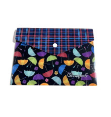 Папка конверт на кнопке, А5+, 160мкм, цветная печать, Р0208 (10/200)