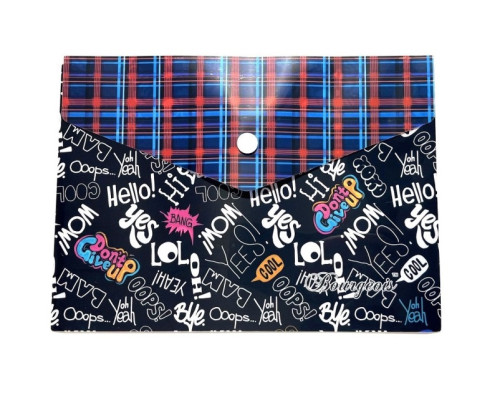 Mapa plic cu buton, A5+, 160 microni, imprimare color, Р0211 (10/200)