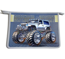 Папка на молнии, А4+, 500мкм, цветная печать Р0236 (5/100)