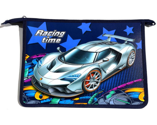 Папка на молнии, А4+, 500мкм, цветная печать Р0237 (5/100)