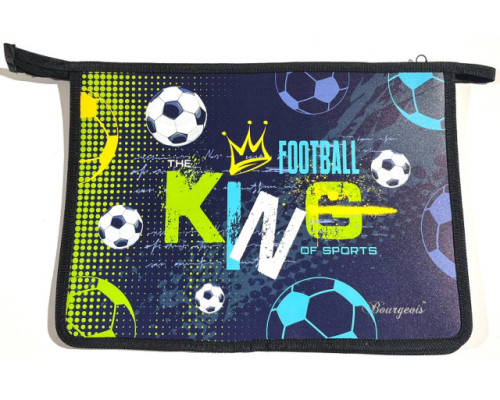 Папка на молнии, А4+, 500мкм, цветная печать Р0238 (5/100)