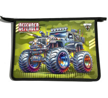 Папка на молнии, А4+, 500мкм, цветная печать Р0239 (5/100)