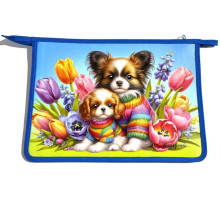 Папка на молнии, А4+, 500мкм, цветная печать Р0242 (5/100)