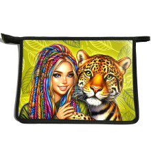 Папка на молнии, А4+, 500мкм, цветная печать Р0244 (5/100)