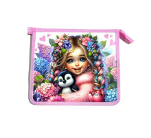 Папка на молнии, А5+, 500мкм, цветная печать Р0248 (5/100)