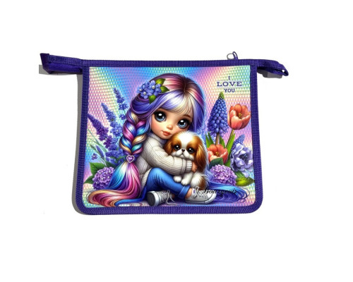 Mapa pe fermoar, A5+, 500mk, сu desen, Р0249 (5/100)