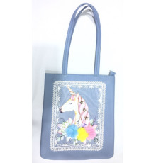 Geanta pentru copii 29x33x3 cm, poliester, albastru, 1059-BL