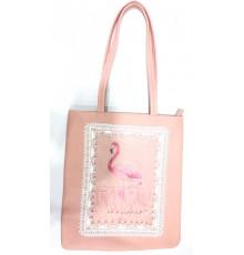 Сумка детская 29х33х3 см, полиэстер, розовая, 1059-PN