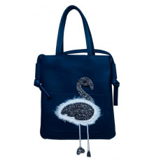 Сумка детская 20х23х3 см, полиэстер, черная, 181-4