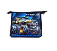 Папка на молнии, А5+, 500мкм, цветная печать Р0254 (5/100)