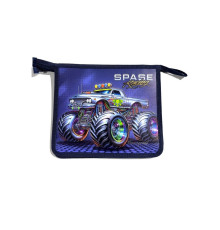 Папка на молнии, А5+, 500мкм, цветная печать Р0255 (5/100)