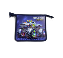 Папка на молнии, А5+, 500мкм, цветная печать Р0255 (5/100)