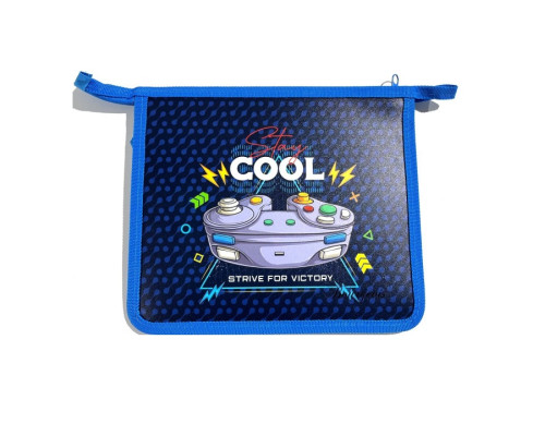 Папка на молнии, А5+, 500мкм, цветная печать Р0258 (5/100)