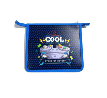 Папка на молнии, А5+, 500мкм, цветная печать Р0258 (5/100)