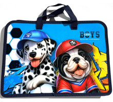 Mapa pe fermoar, A4+, cu manere lungi, 500mk, сu desen, Р0262 (5/100)